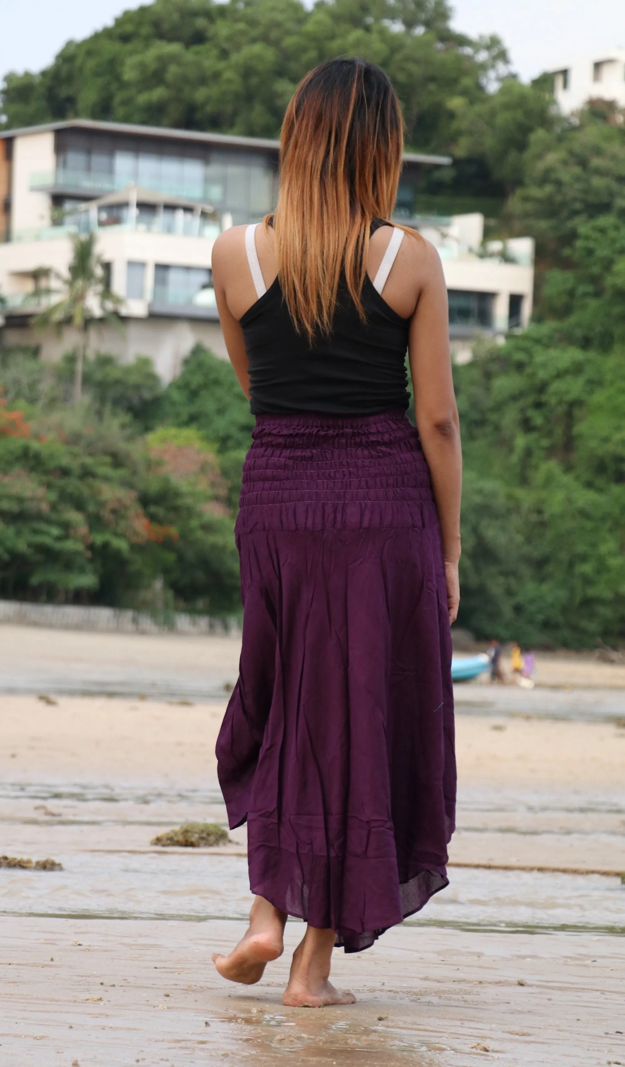 Maxi Dress for Women Hippie Rayon Long Skirt Bohemian Dresses