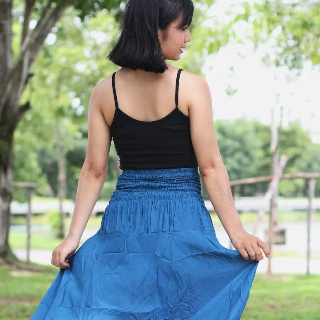 Maxi Dress for Women Hippie Rayon Long Skirt Bohemian Dresses