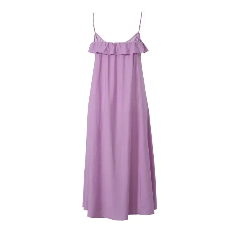 Maxi dress with ruffles