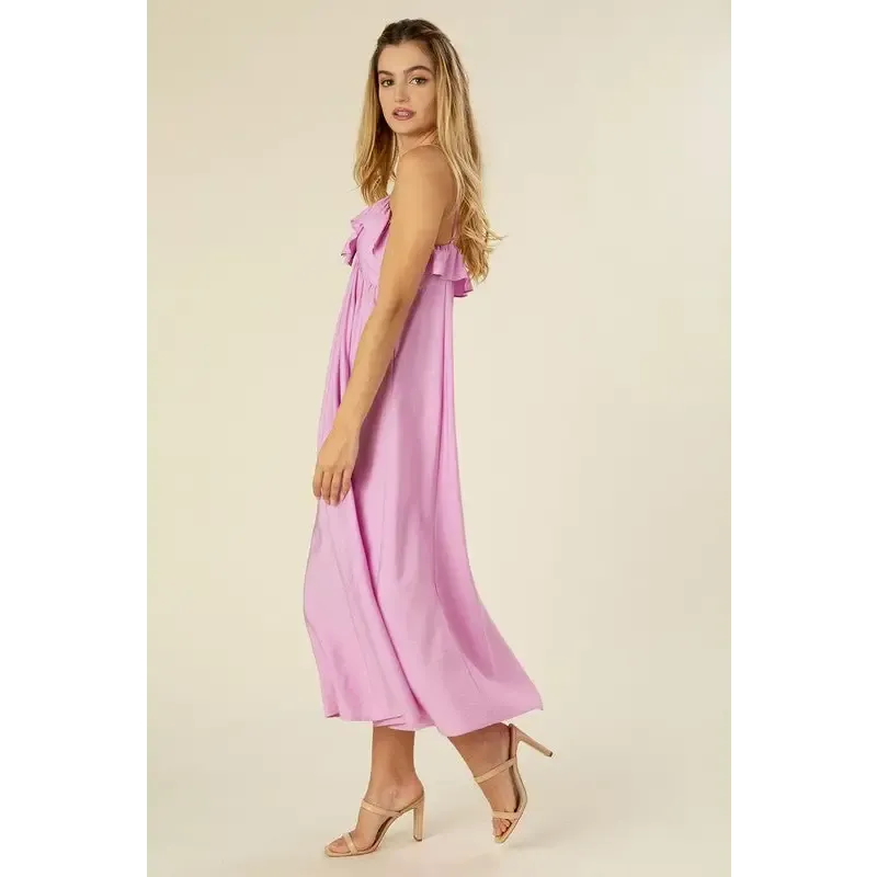 Maxi dress with ruffles