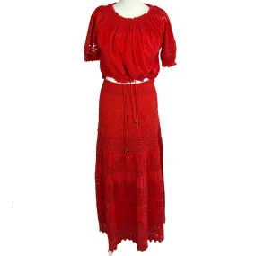 Melissa Odabash Alessia Scarlet Broderie Anglaise Coord XS