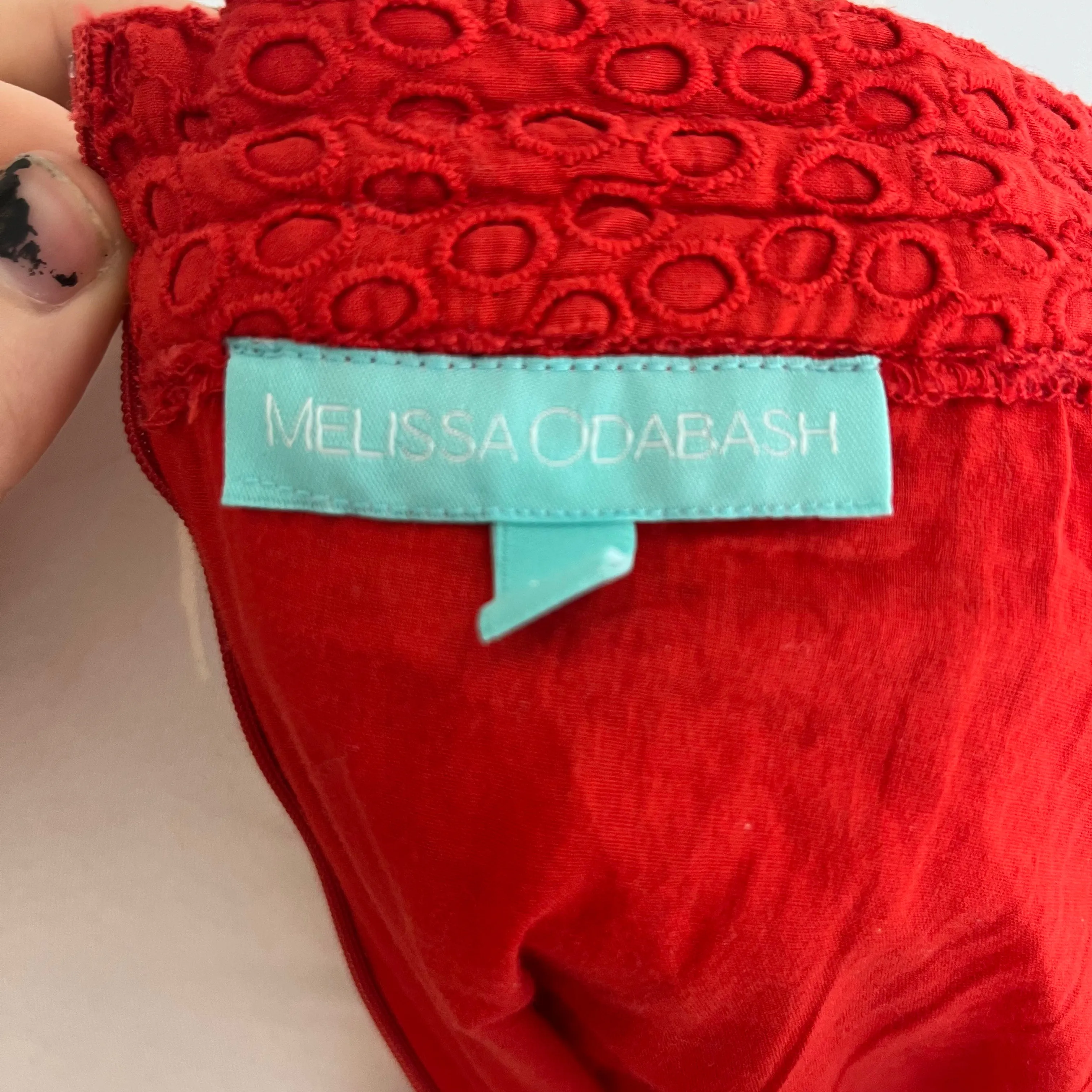 Melissa Odabash Alessia Scarlet Broderie Anglaise Coord XS