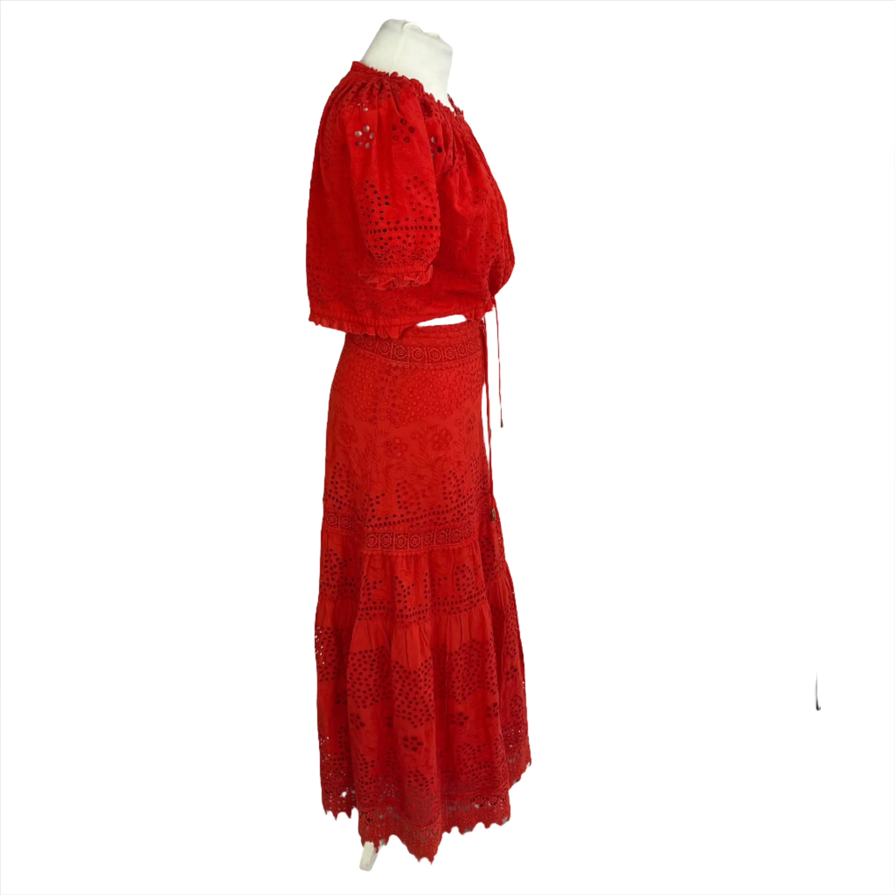 Melissa Odabash Alessia Scarlet Broderie Anglaise Coord XS