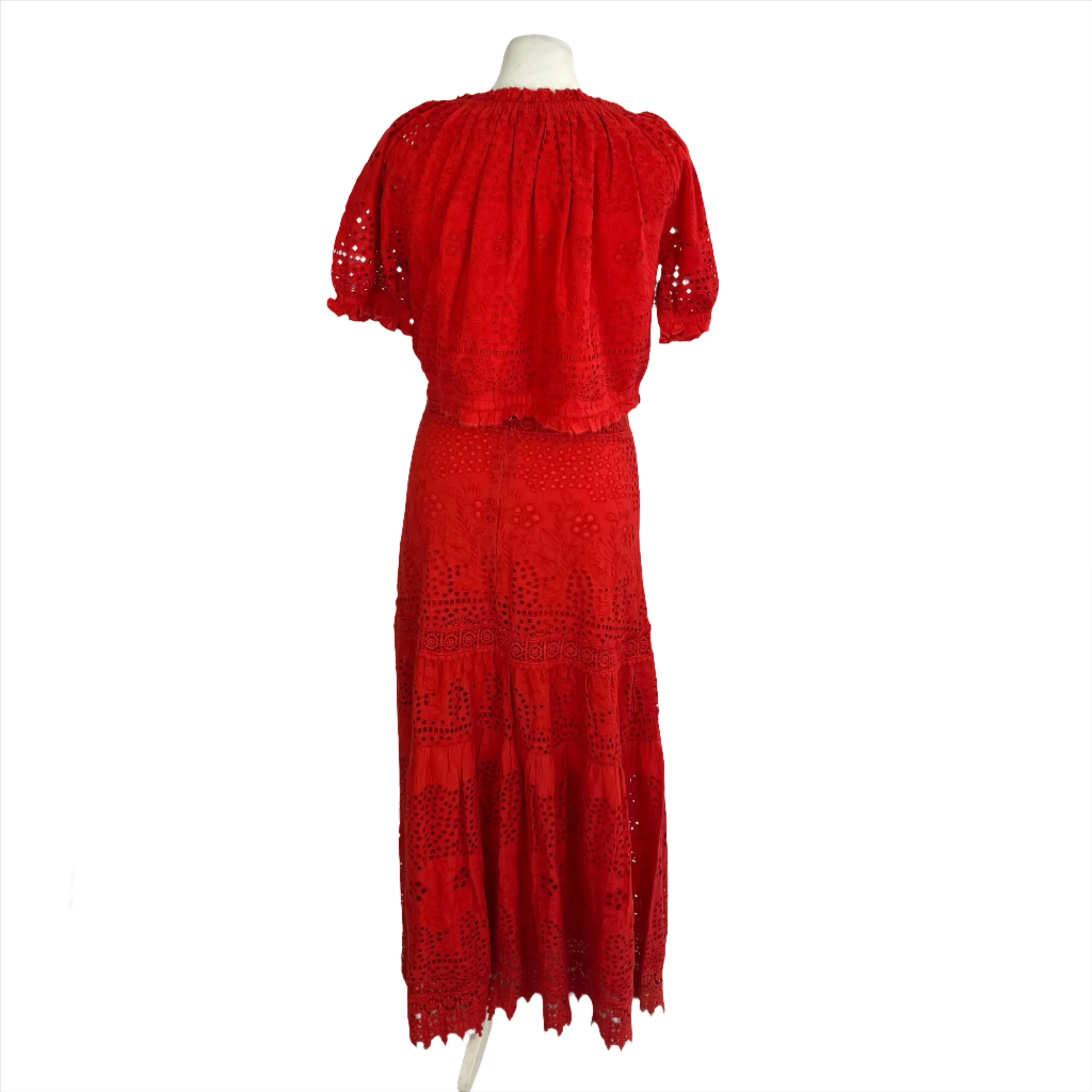 Melissa Odabash Alessia Scarlet Broderie Anglaise Coord XS