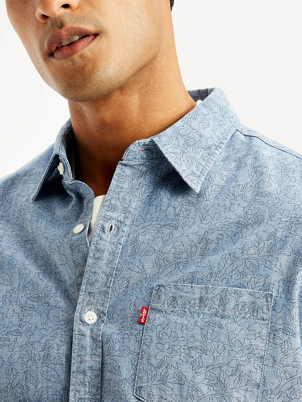 Men's Floral Regular Fit Shirt