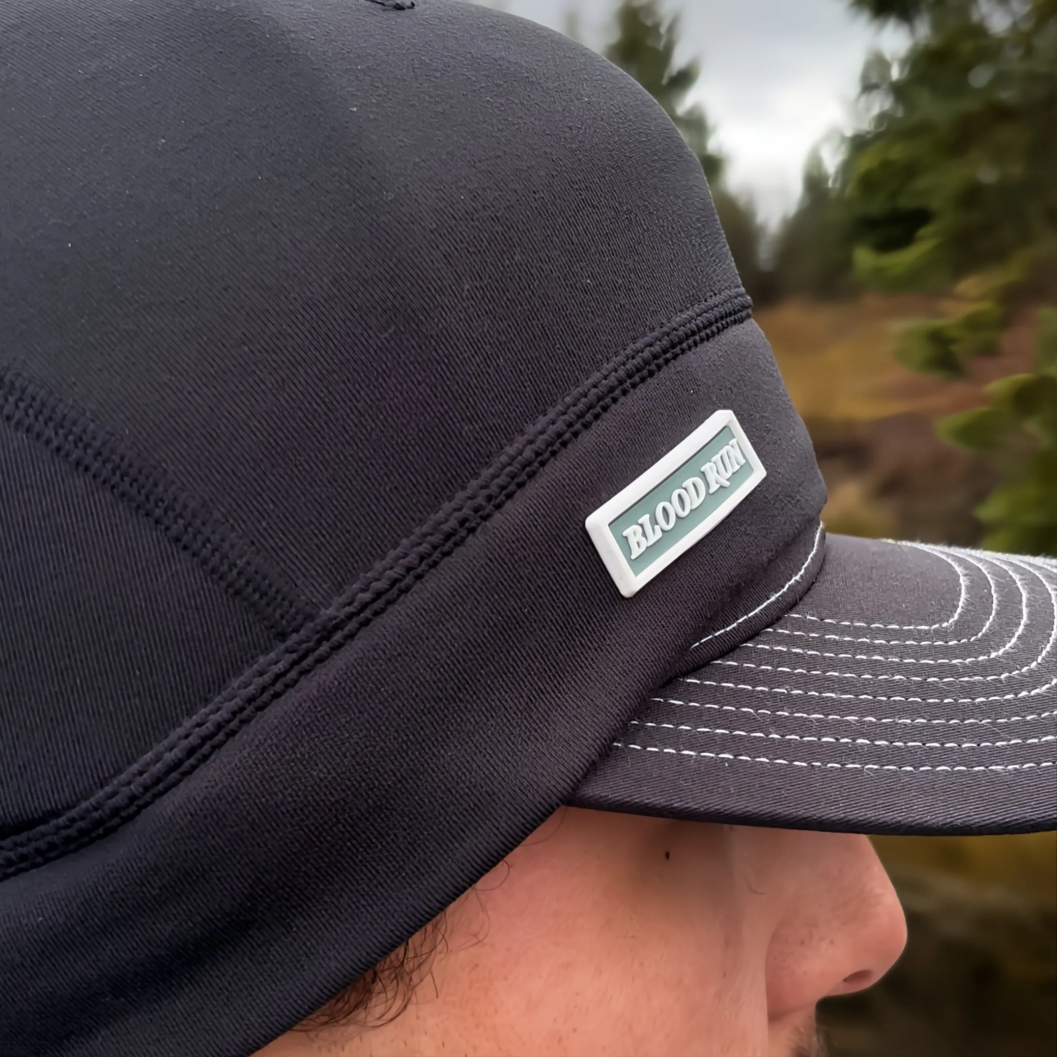 MEN'S POWER STRETCH BLACK FISHING BEANIE