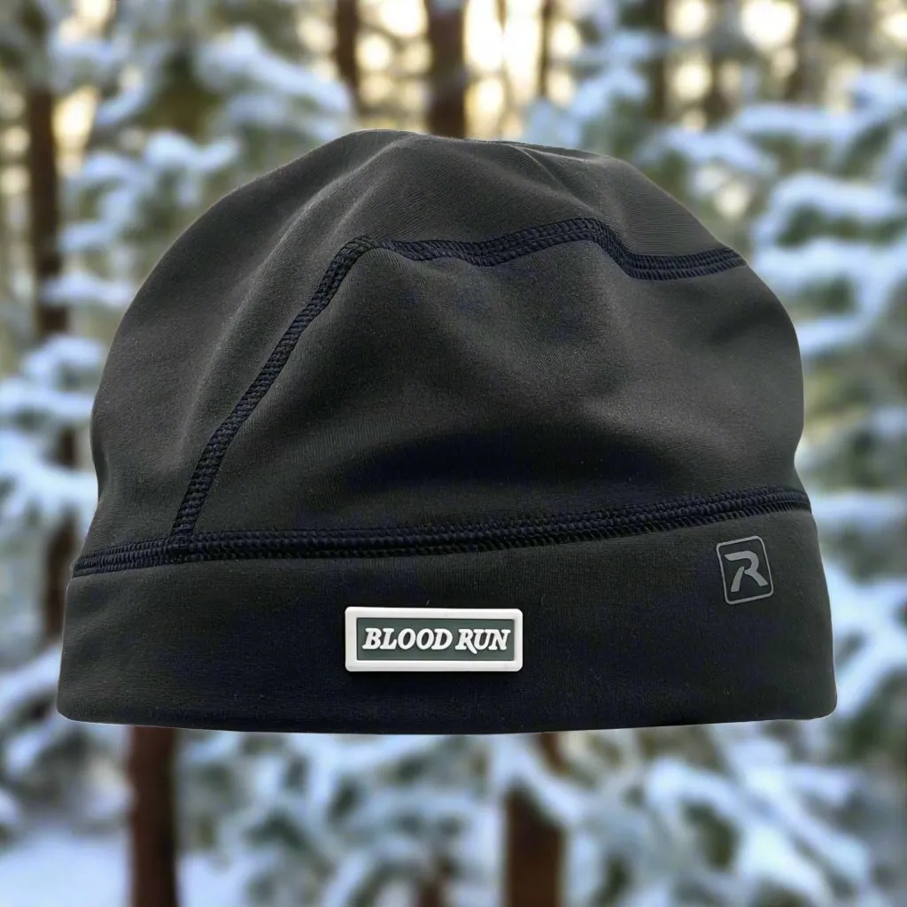 MEN'S POWER STRETCH BLACK FISHING BEANIE