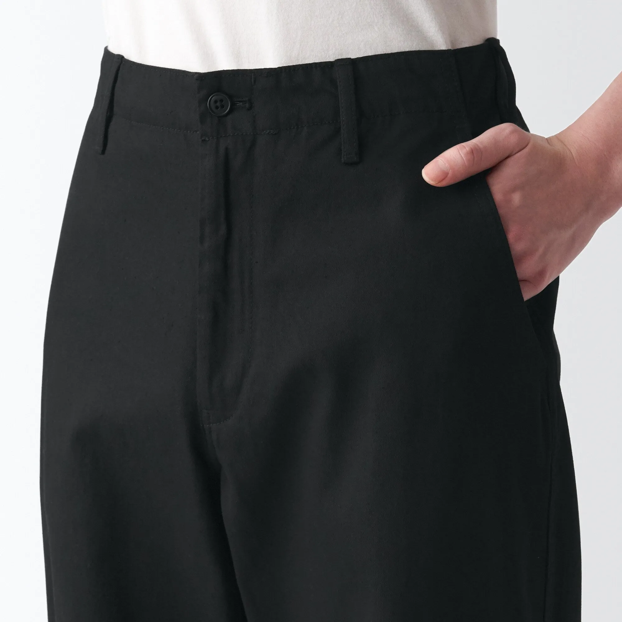 Men's Slub Yarn Chino Regular Pants (L 30inch / 76cm)