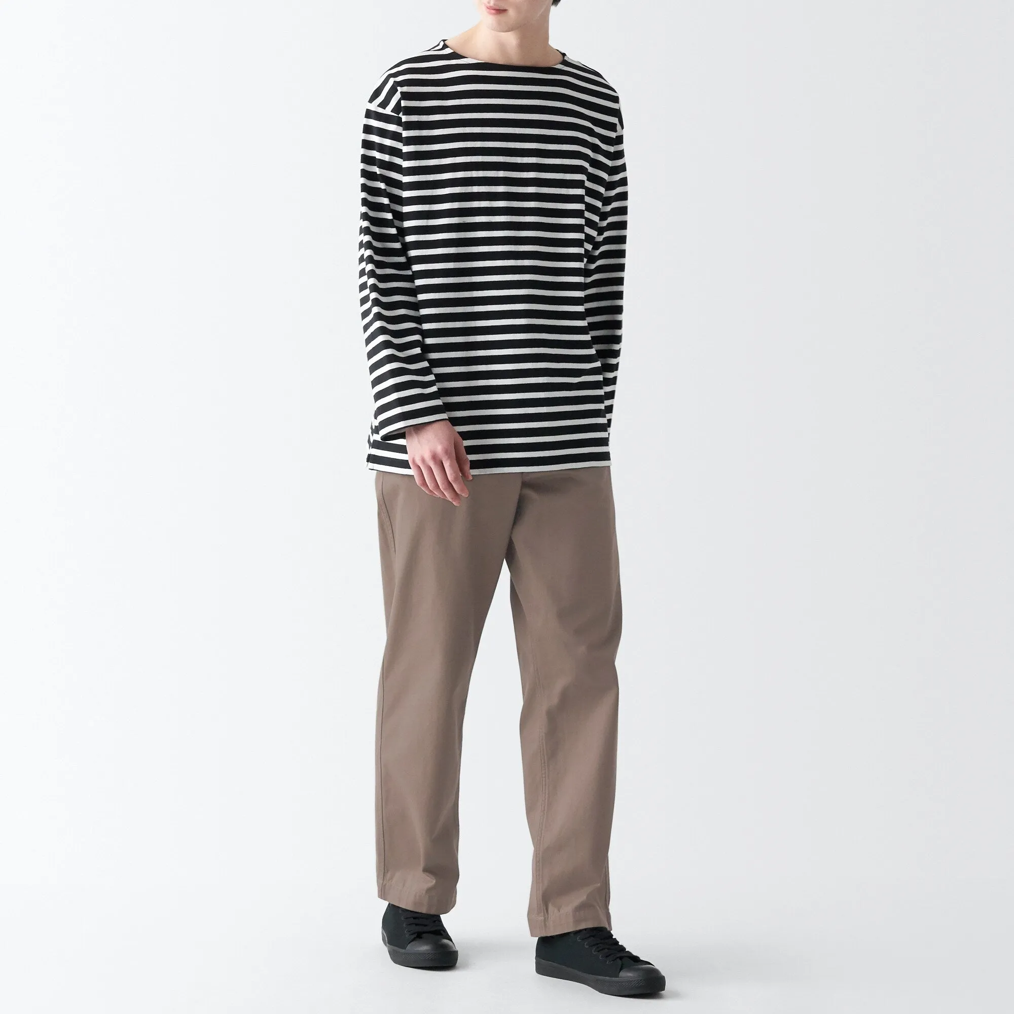 Men's Slub Yarn Chino Regular Pants (L 30inch / 76cm)
