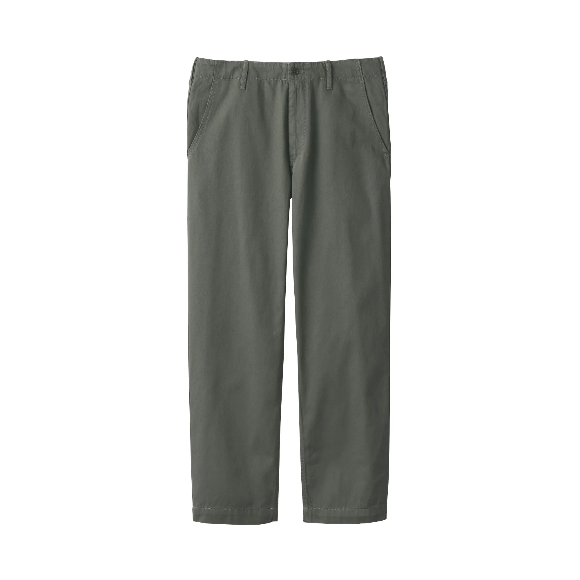 Men's Slub Yarn Chino Regular Pants (L 30inch / 76cm)