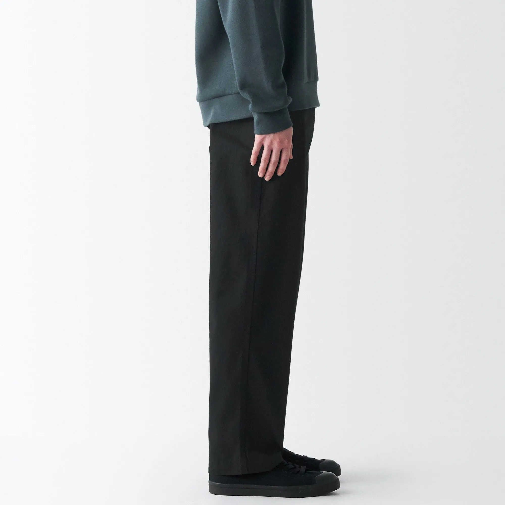 Men's Slub Yarn Chino Regular Pants (L 30inch / 76cm)