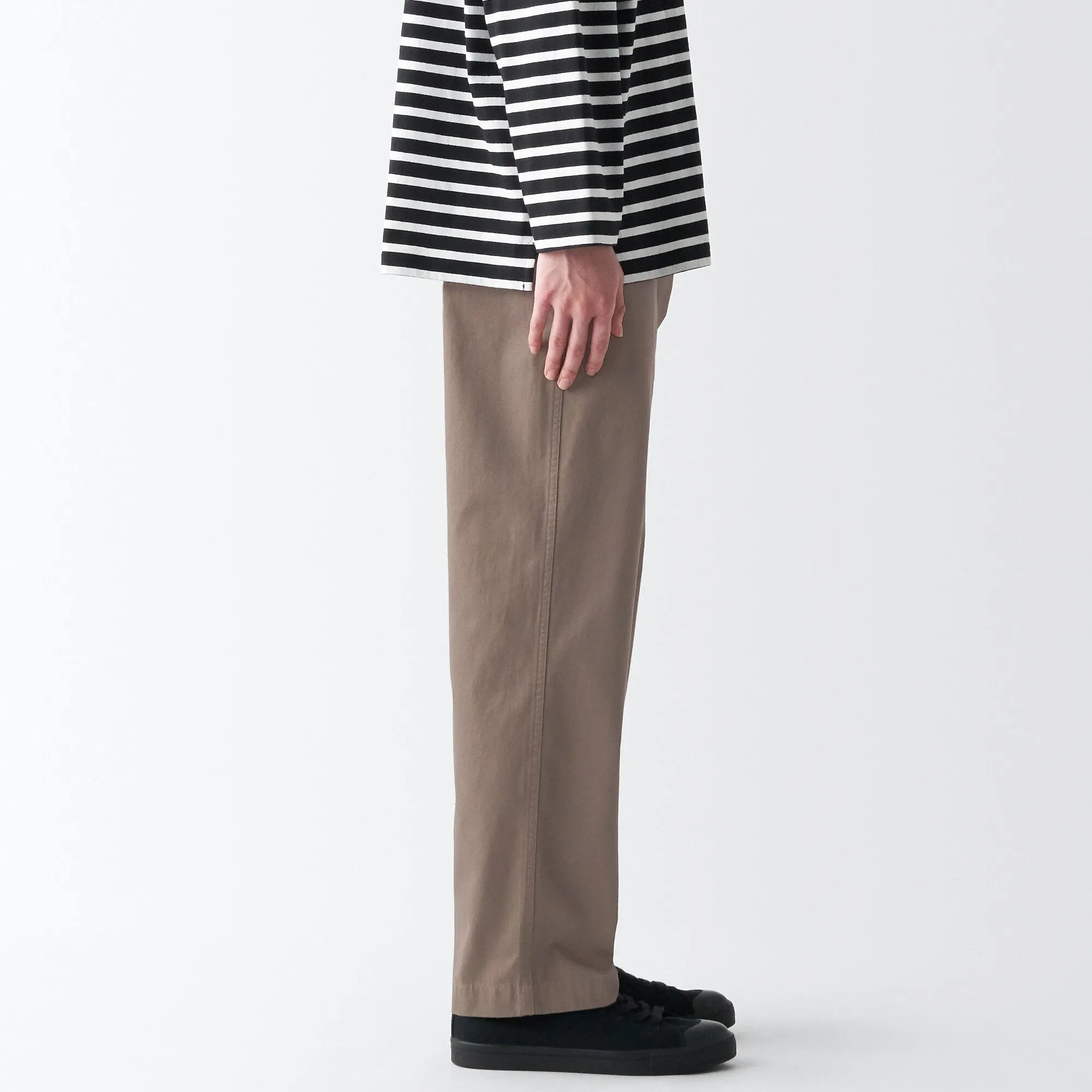 Men's Slub Yarn Chino Regular Pants (L 30inch / 76cm)