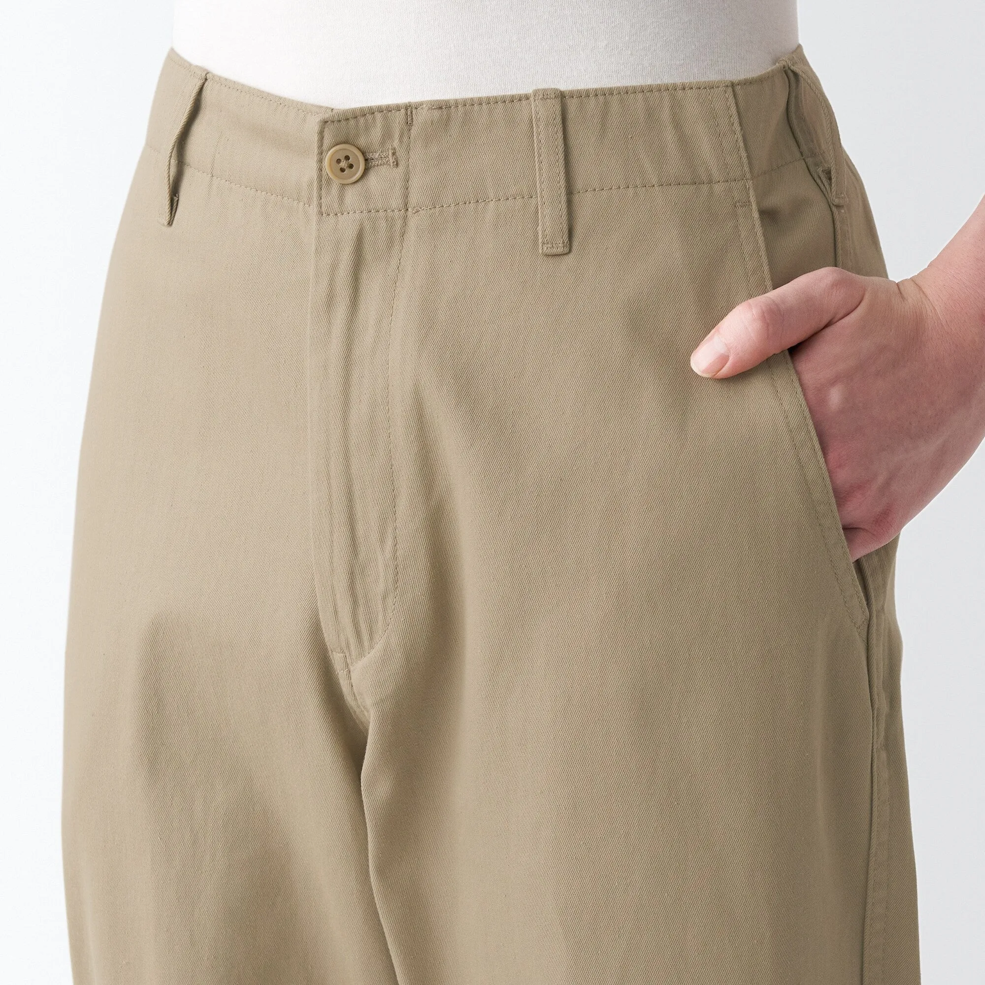Men's Slub Yarn Chino Regular Pants (L 30inch / 76cm)