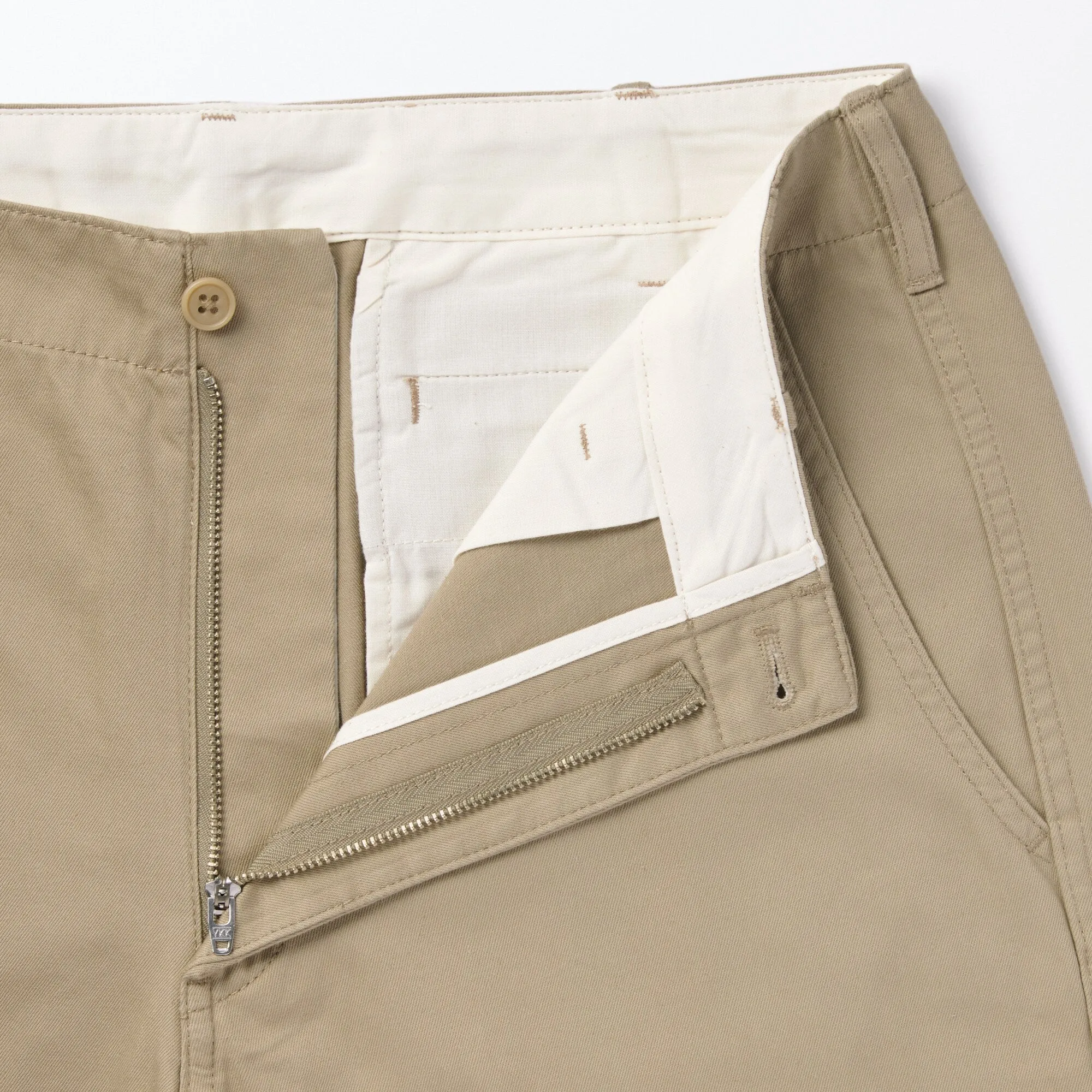 Men's Slub Yarn Chino Regular Pants (L 30inch / 76cm)
