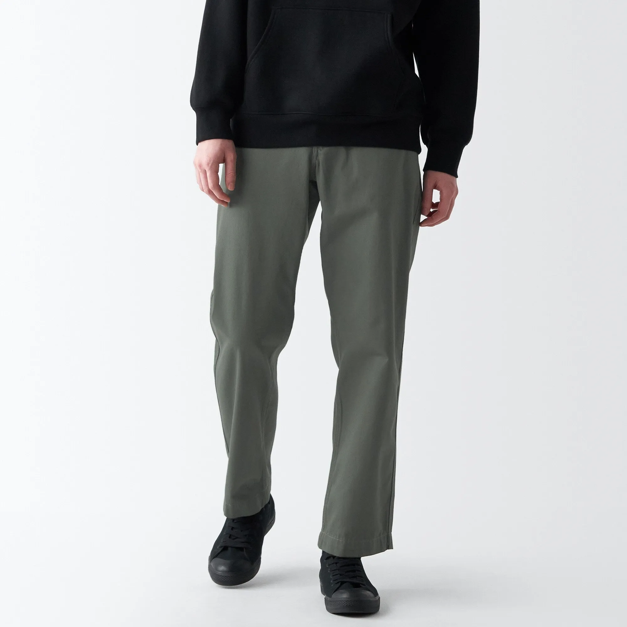 Men's Slub Yarn Chino Regular Pants (L 30inch / 76cm)