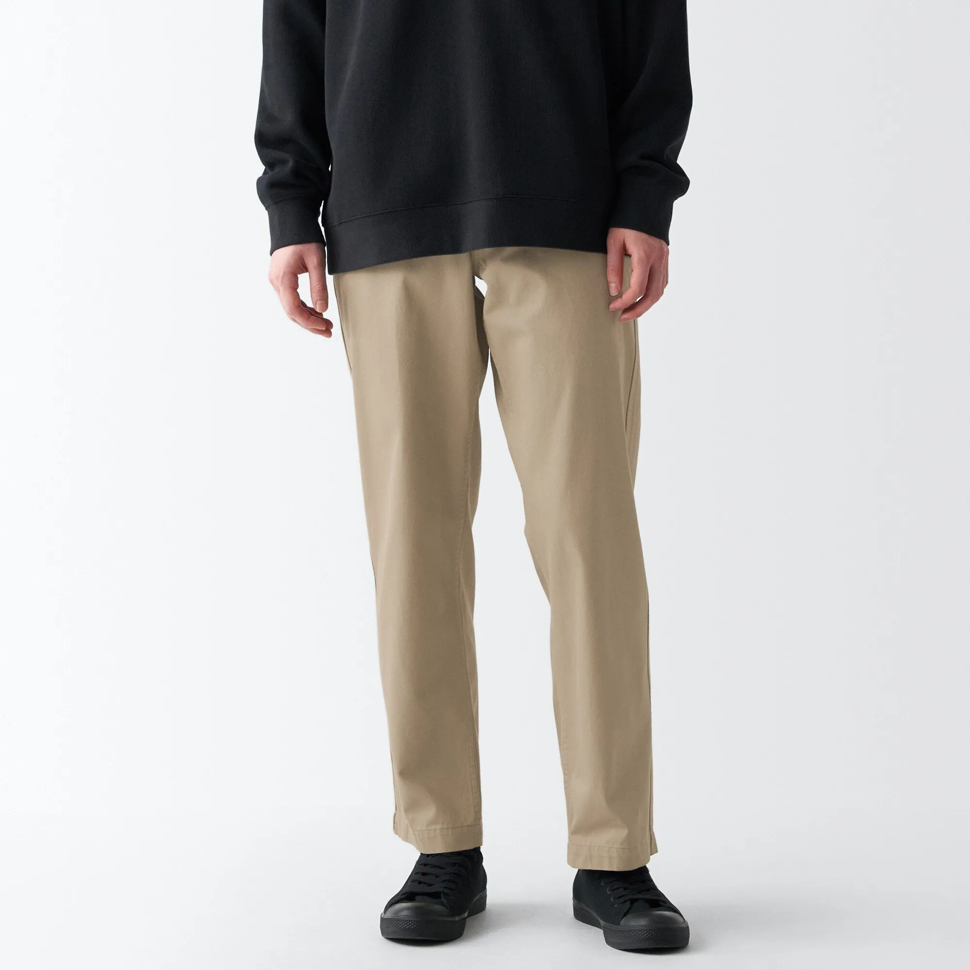 Men's Slub Yarn Chino Regular Pants (L 30inch / 76cm)