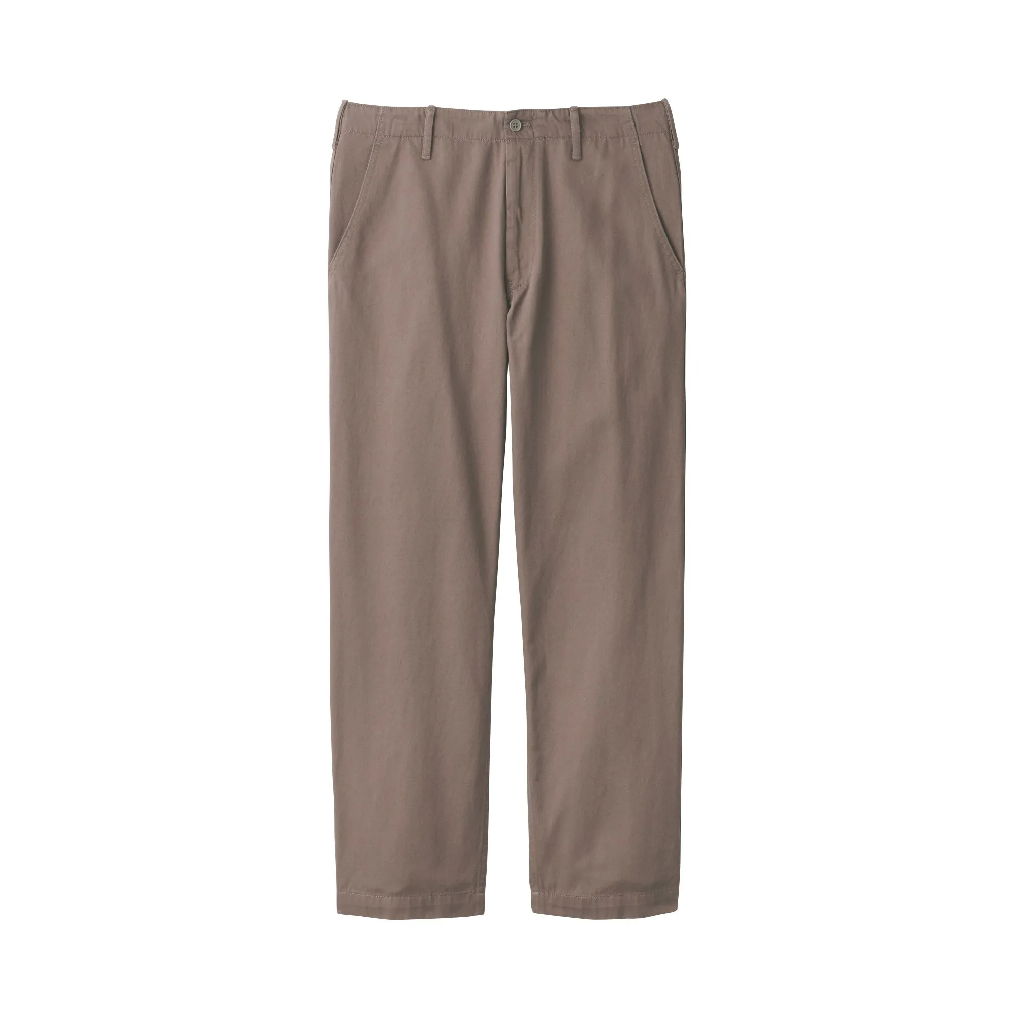Men's Slub Yarn Chino Regular Pants (L 30inch / 76cm)