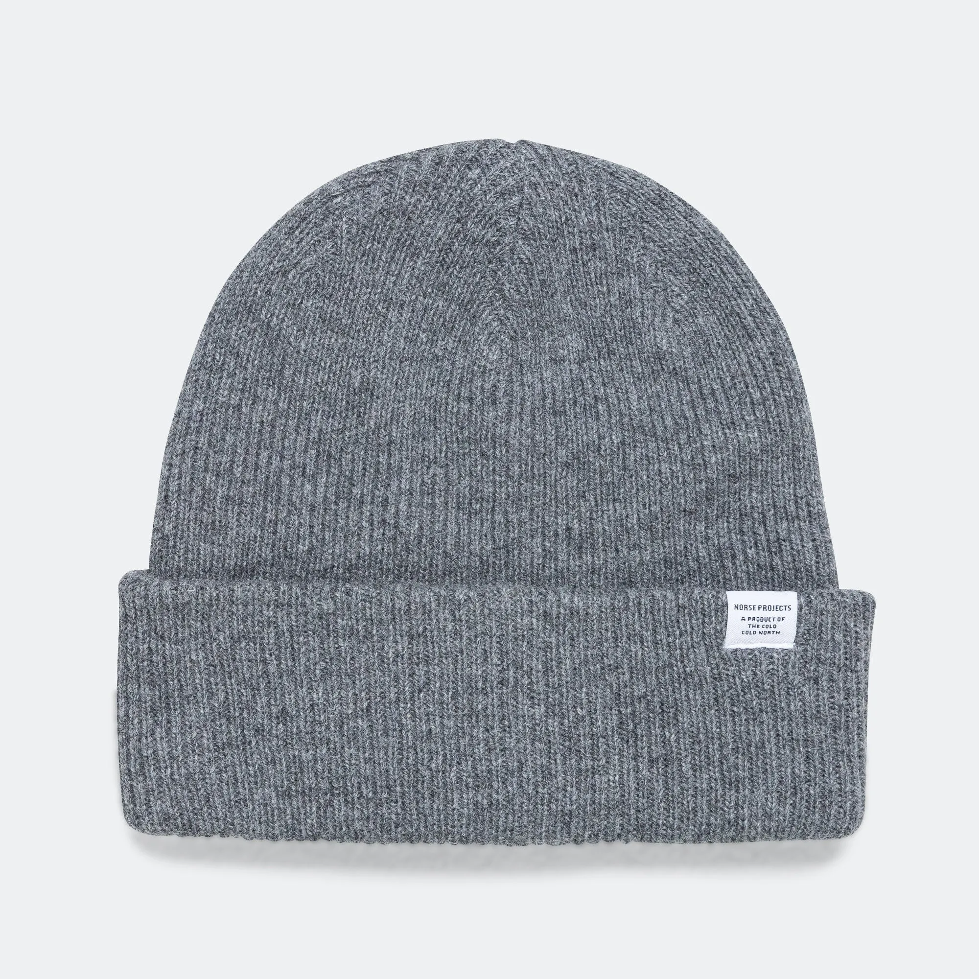 Merino Lambswool Beanie - Grey Melange