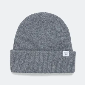Merino Lambswool Beanie - Grey Melange