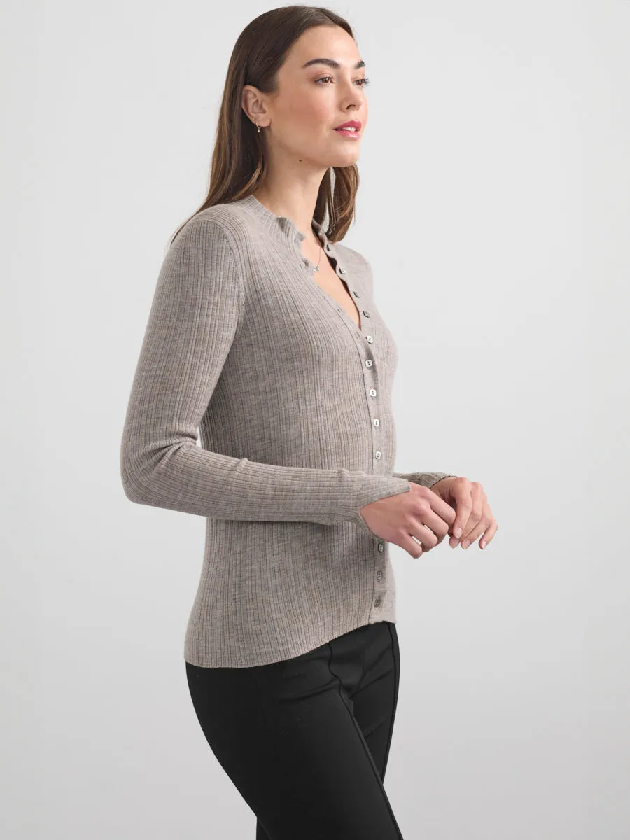 MERINO MULTI BUTTON CARDIGAN