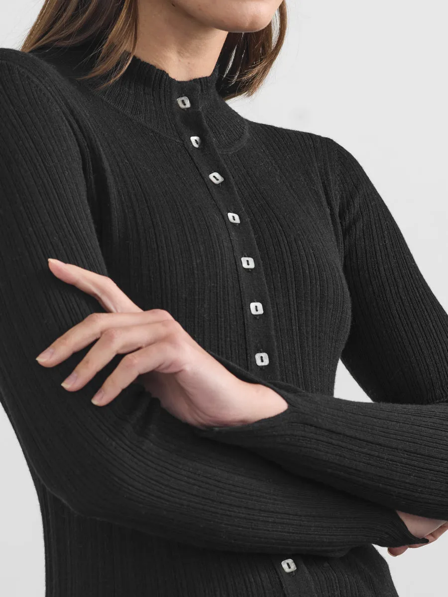 MERINO MULTI BUTTON CARDIGAN