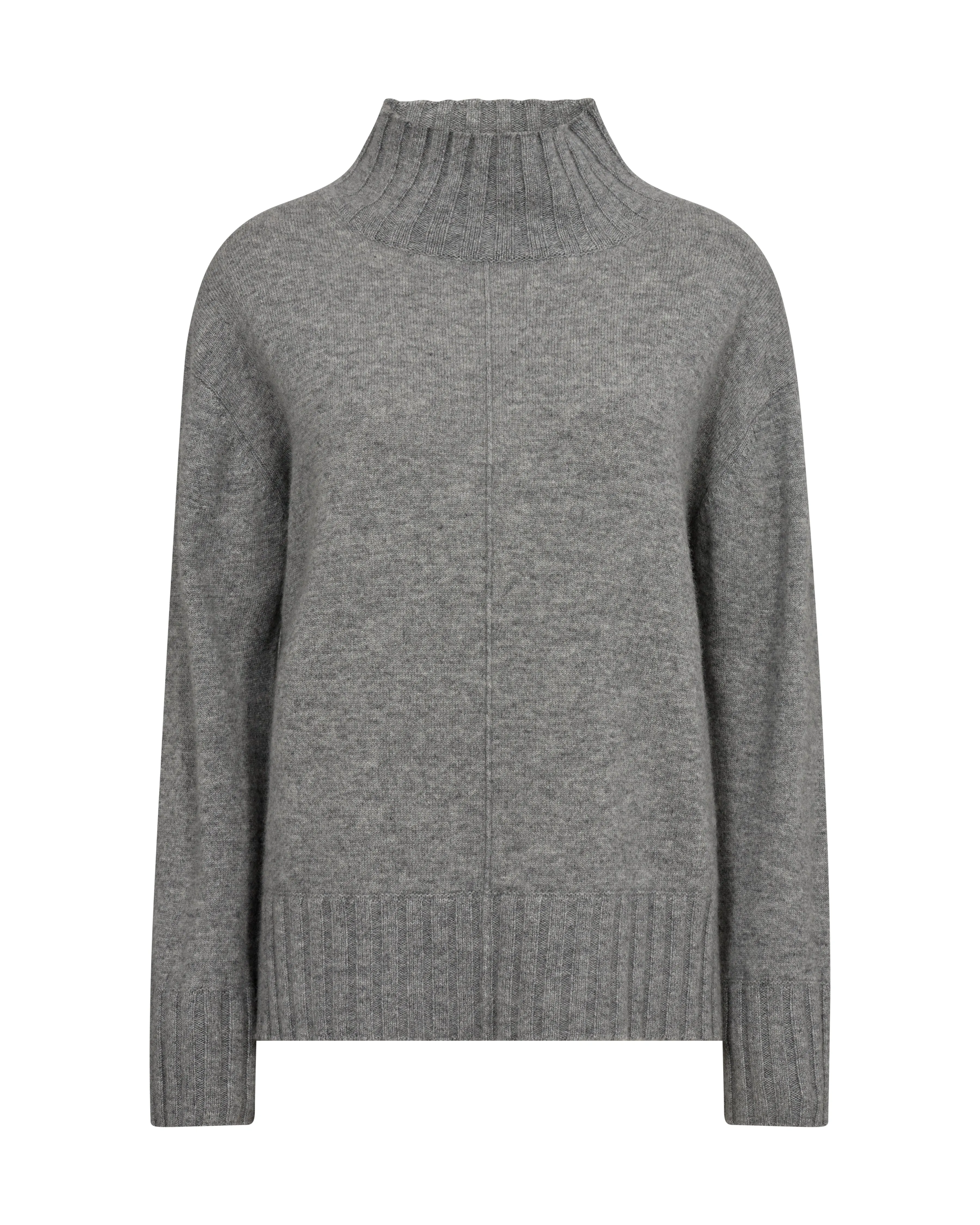 MMAima Cashmere Highneck Knit Sharkskin