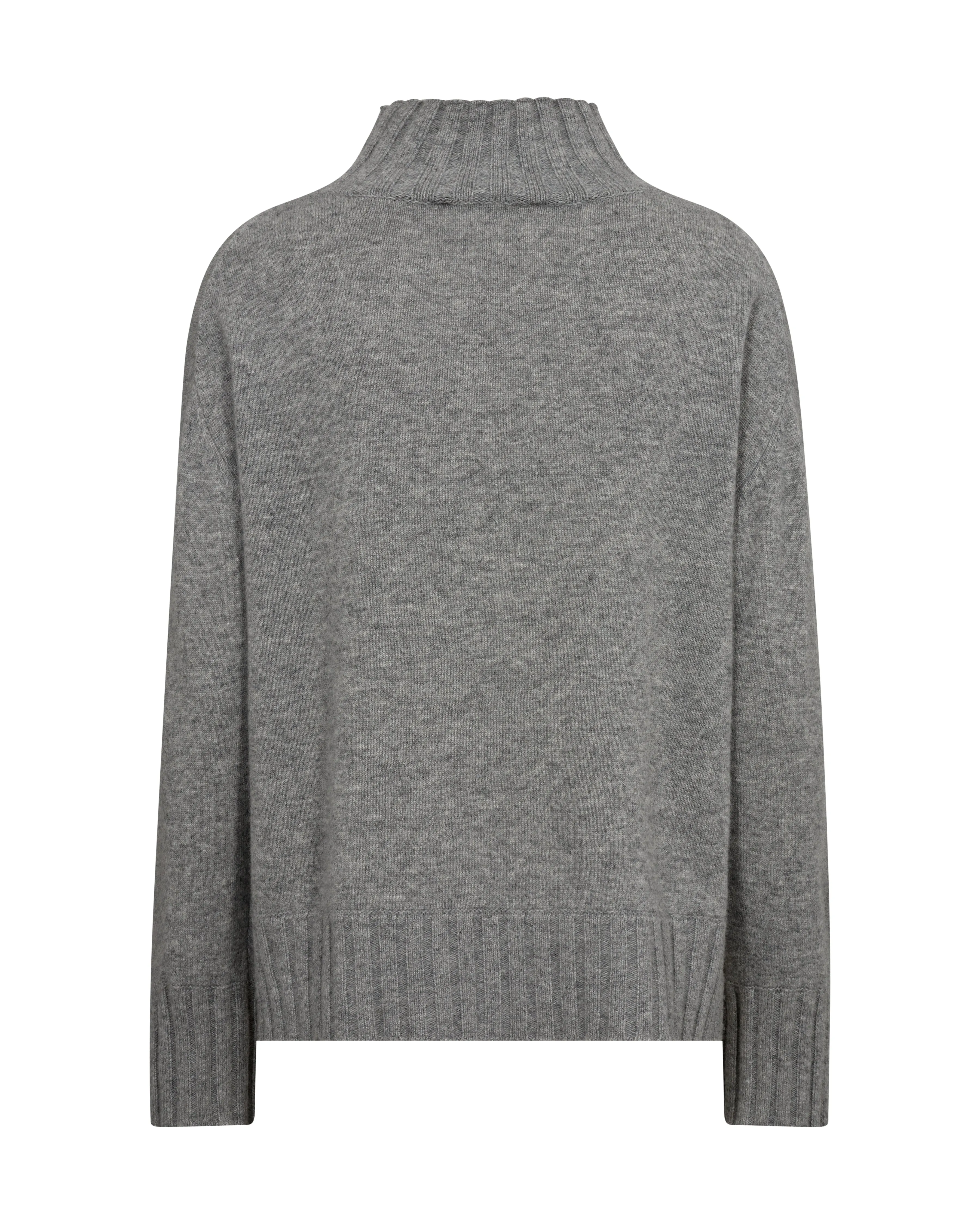 MMAima Cashmere Highneck Knit Sharkskin
