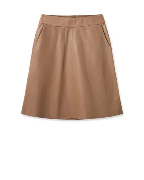 MMAppiah Leather Skirt Cinnamon Swirl