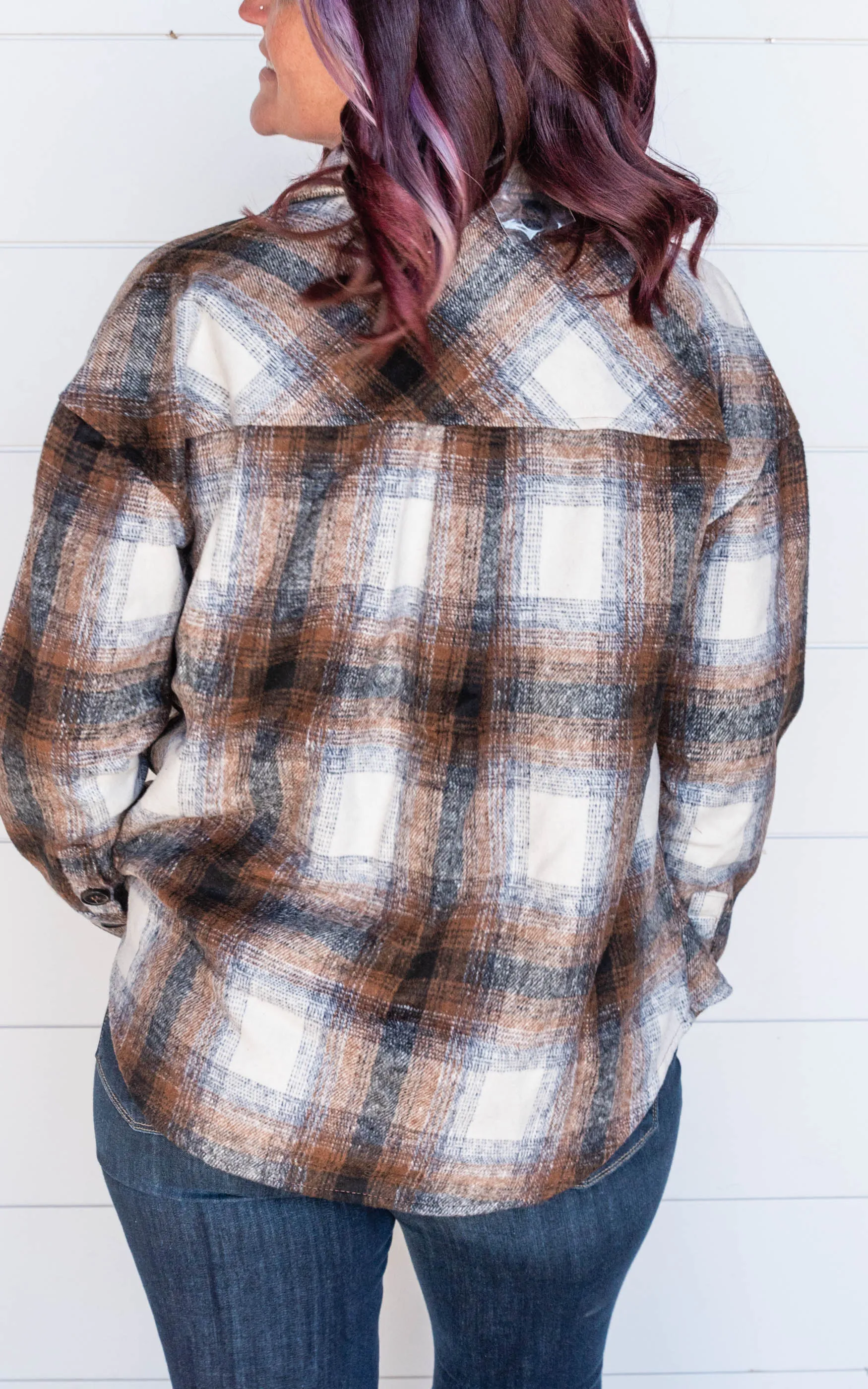 Mocha Plaid Shacket