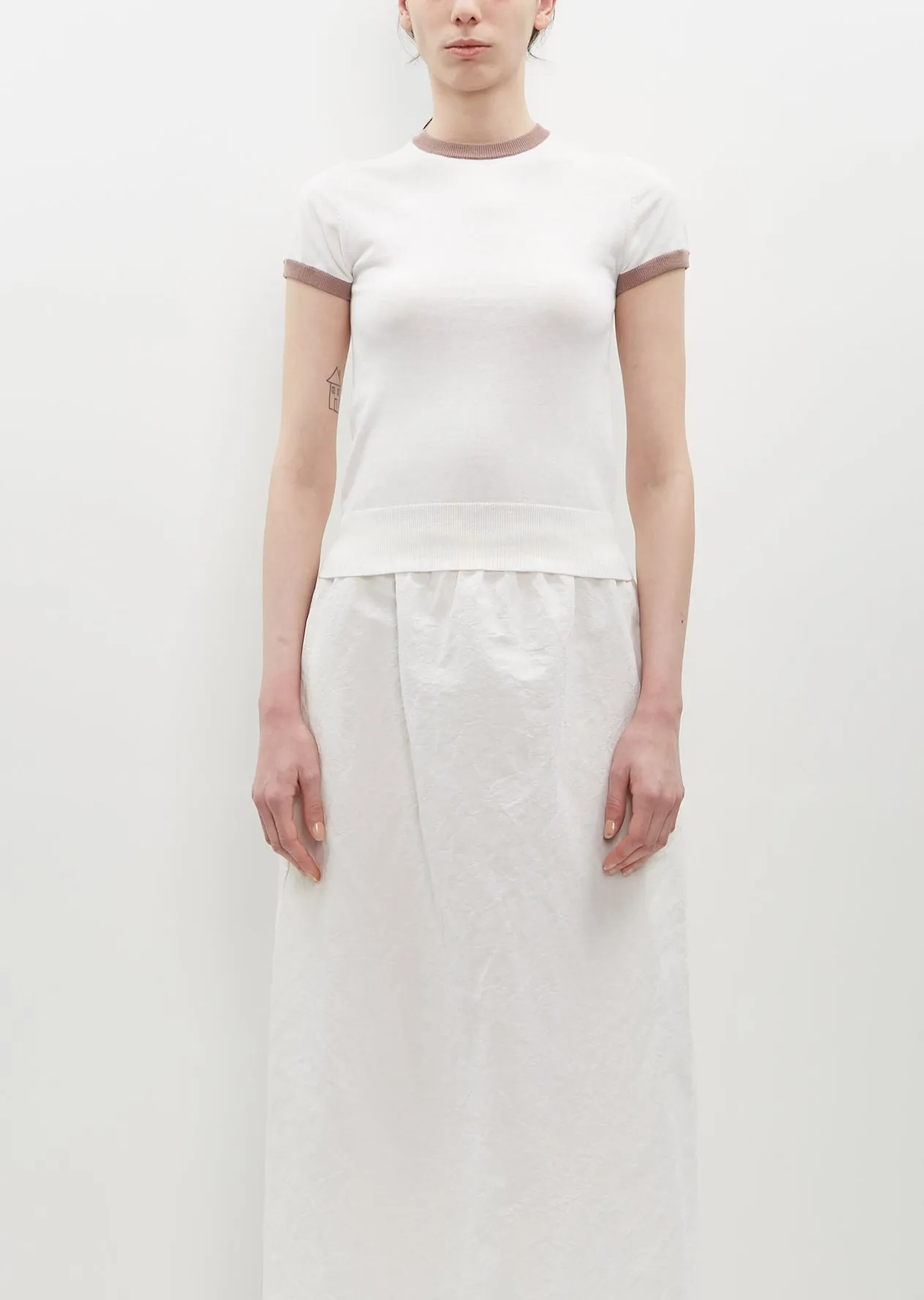 n°339 Chloe Top — White/Mauve