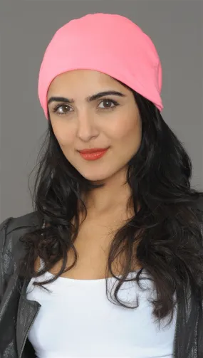 Neon Pink Slouchy Summer Beanie