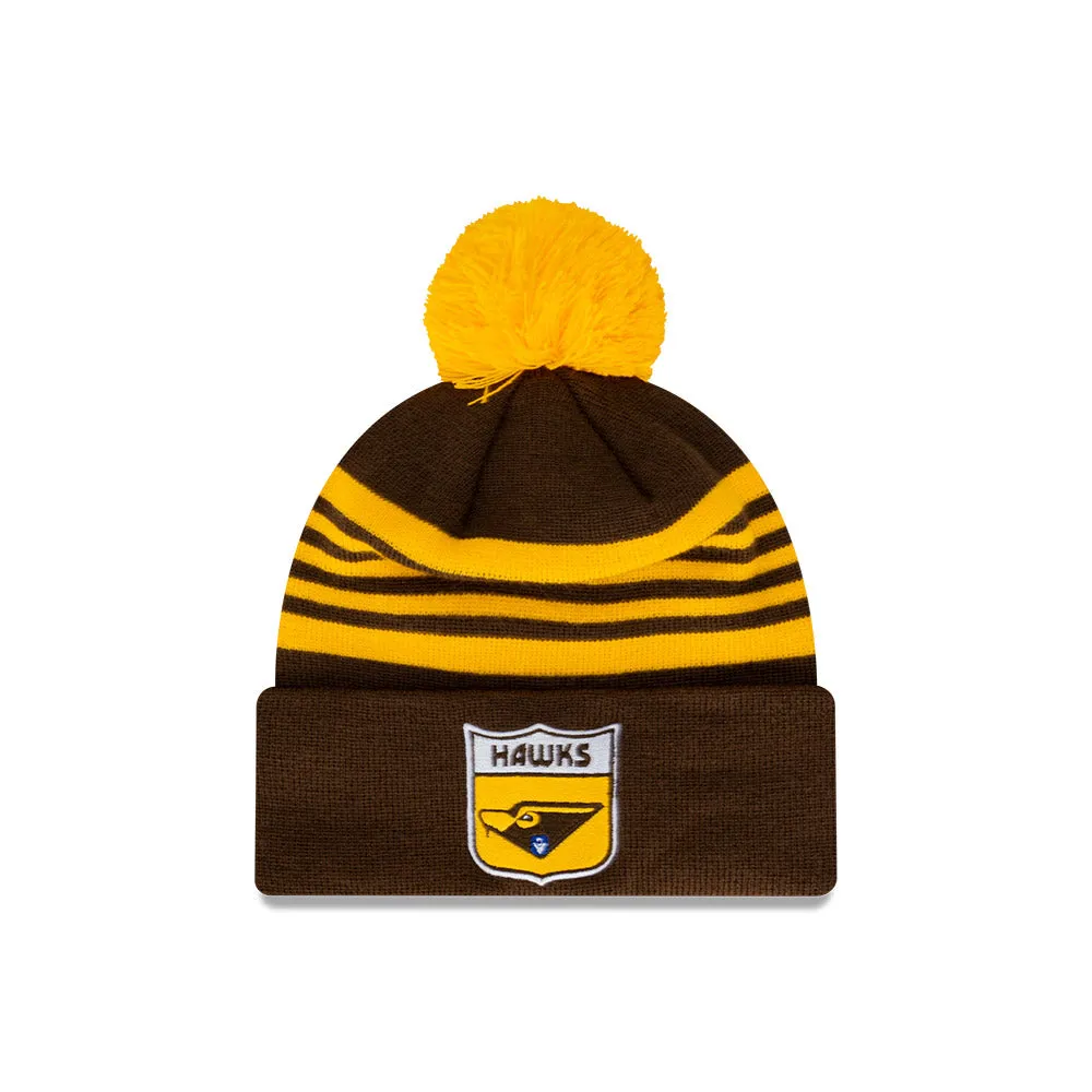 New Era Beanie AFL 2024 Heritage Team Hawthorn Hawks
