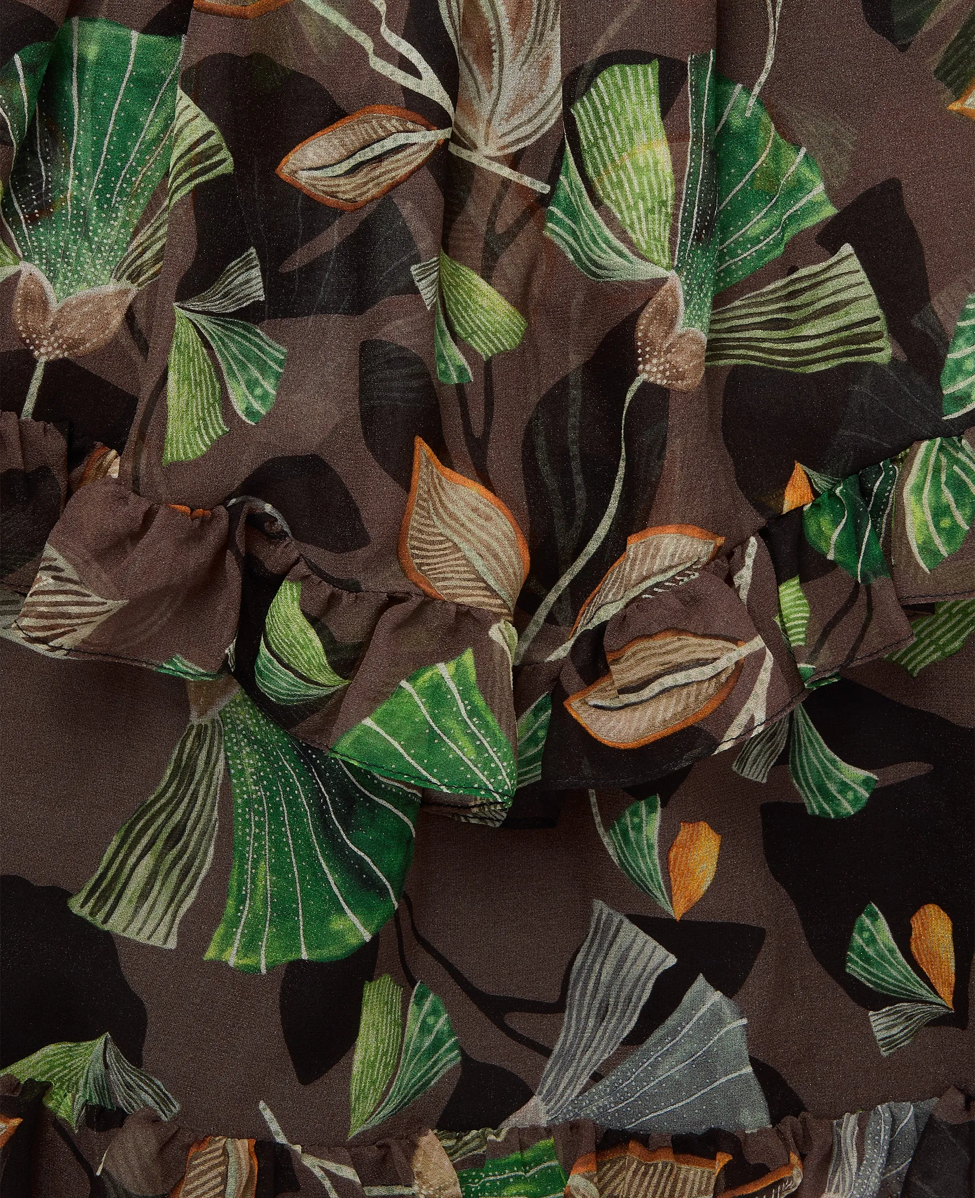 Nina Sheer Ruffle Skirt