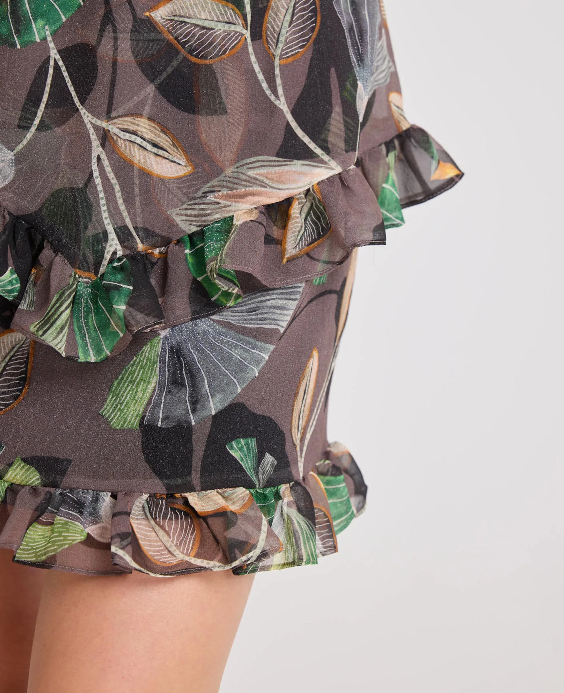 Nina Sheer Ruffle Skirt
