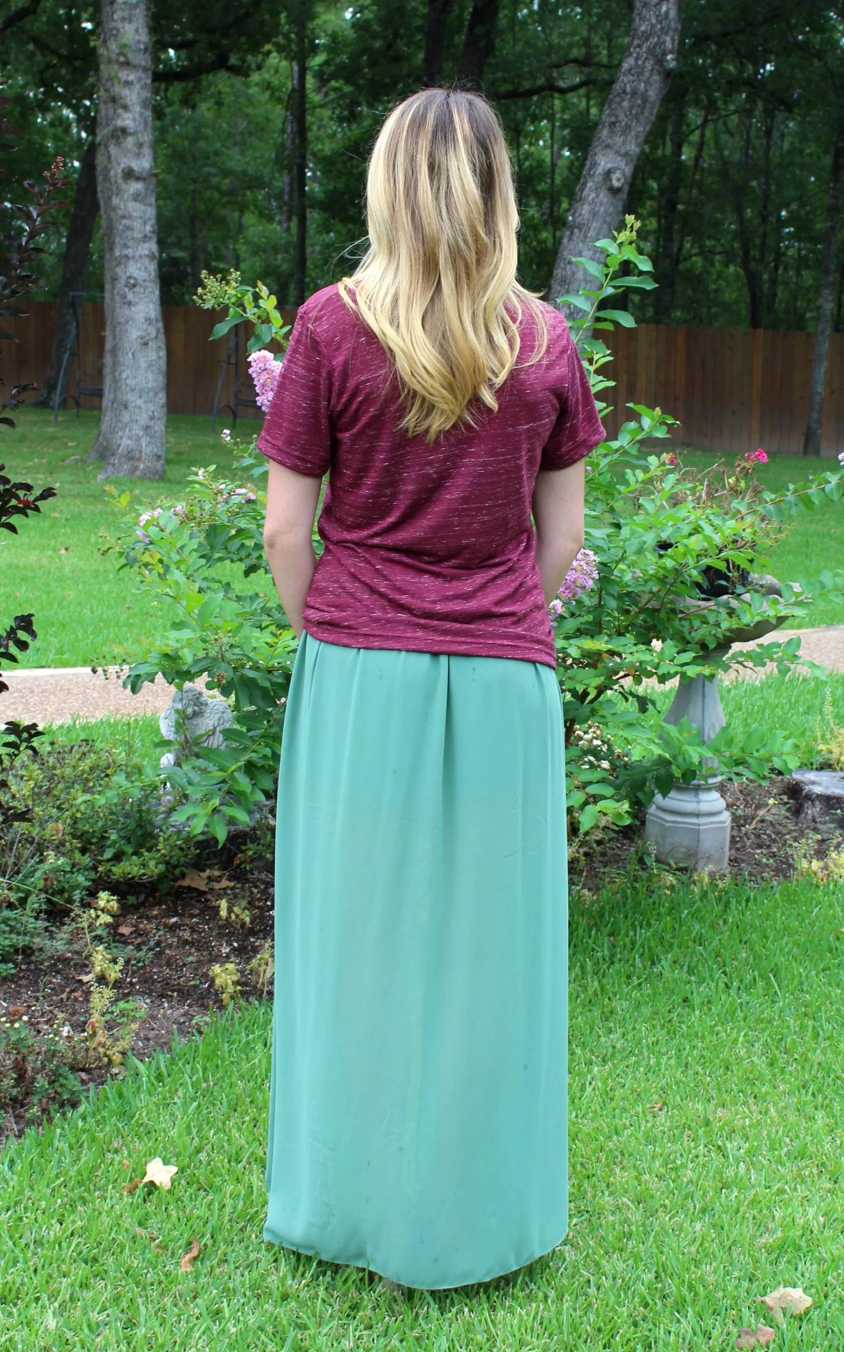 One in a Million Maxi Skirt in Sage Green
