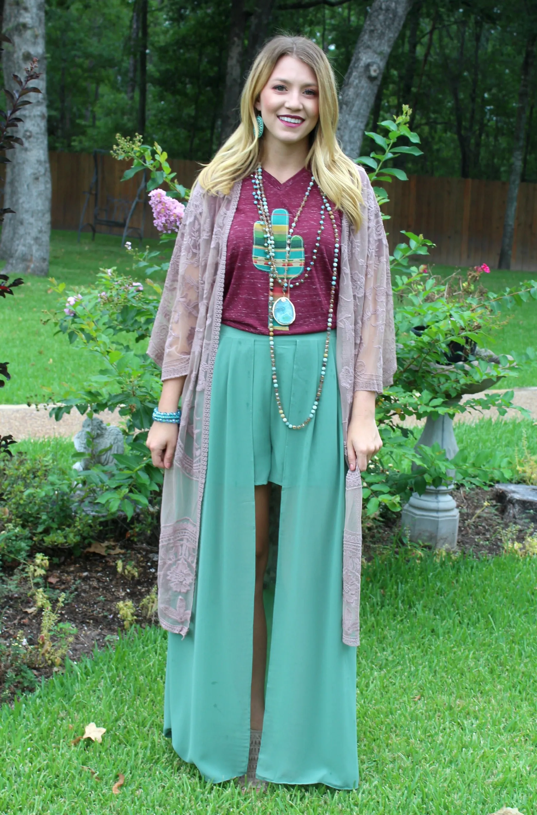 One in a Million Maxi Skirt in Sage Green