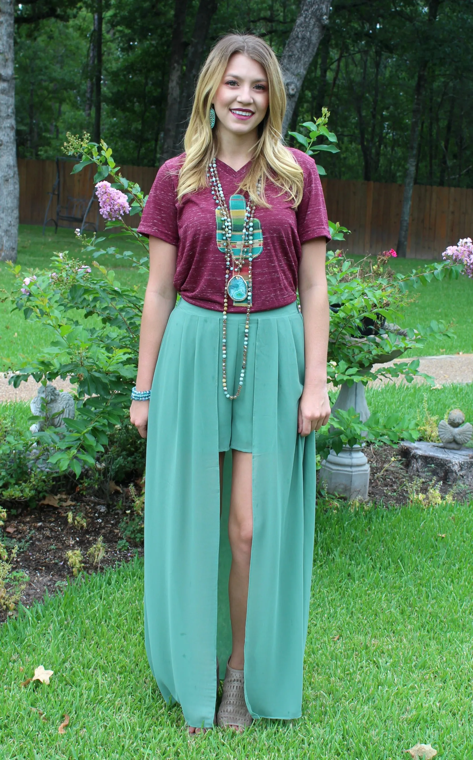One in a Million Maxi Skirt in Sage Green