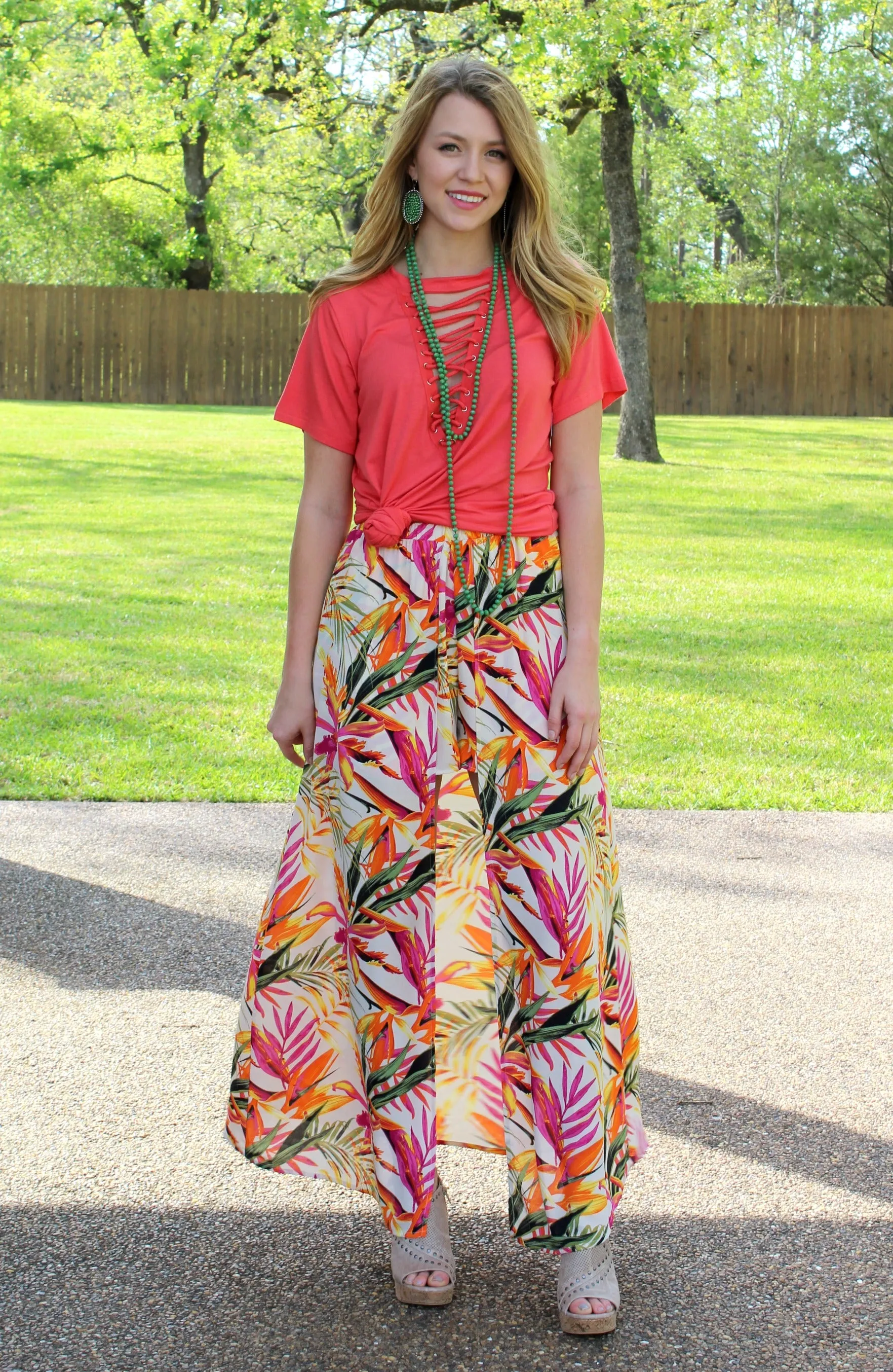 One in a Million Maxi Skort in Tropical Palm