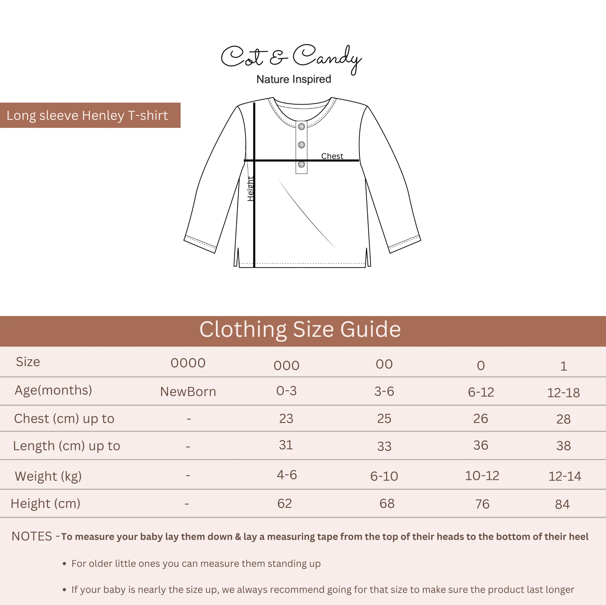 Organic Muslin Long Sleeve Henley T-Shirt