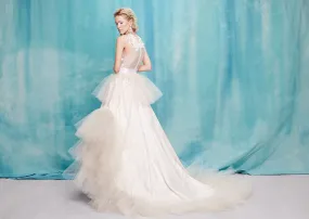 Organza & Floral Jacquard Tulle Ballgown | Spring/Summer 18