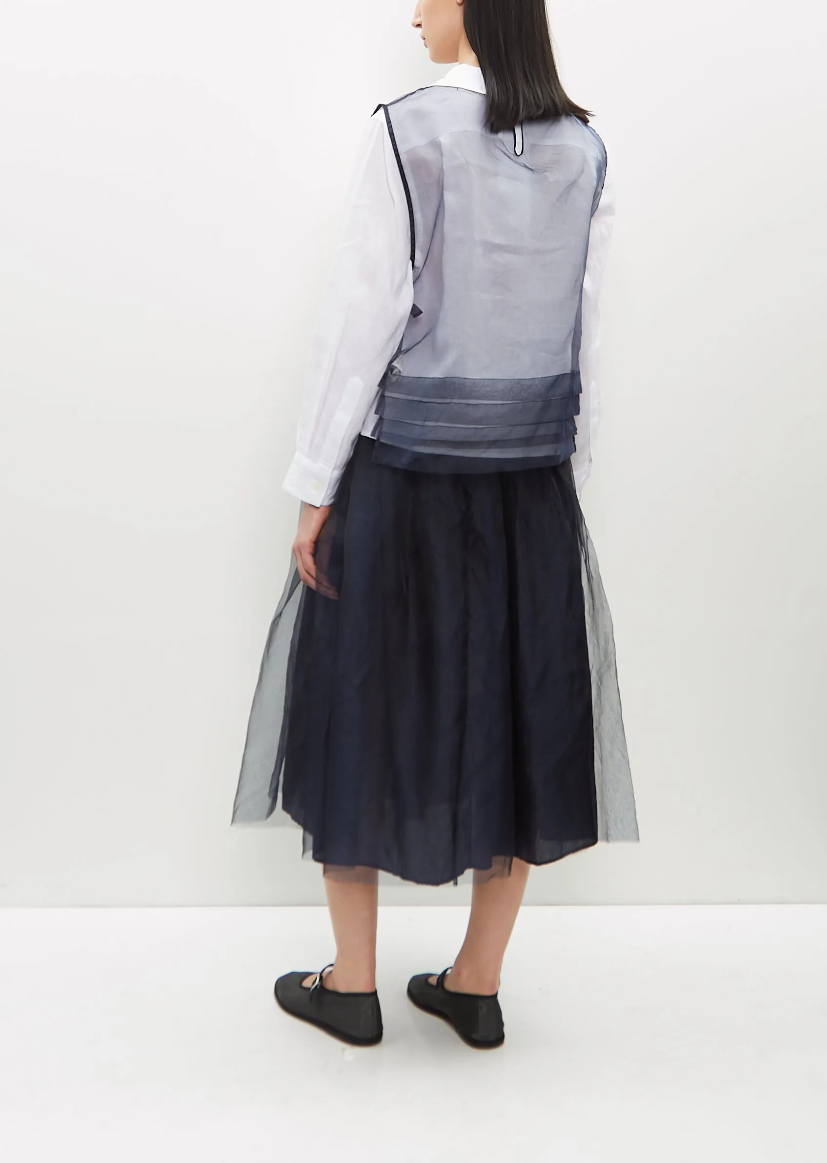 Organza Hem Tuck Dickey