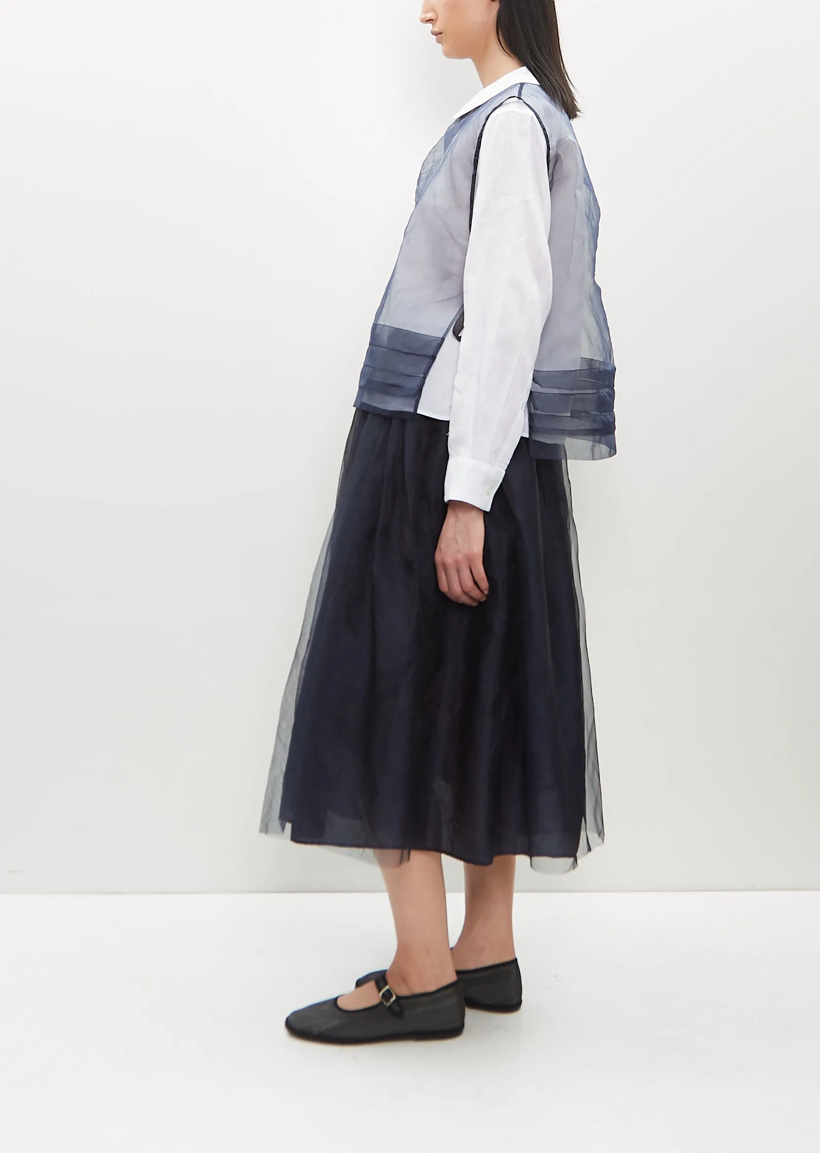 Organza Hem Tuck Dickey