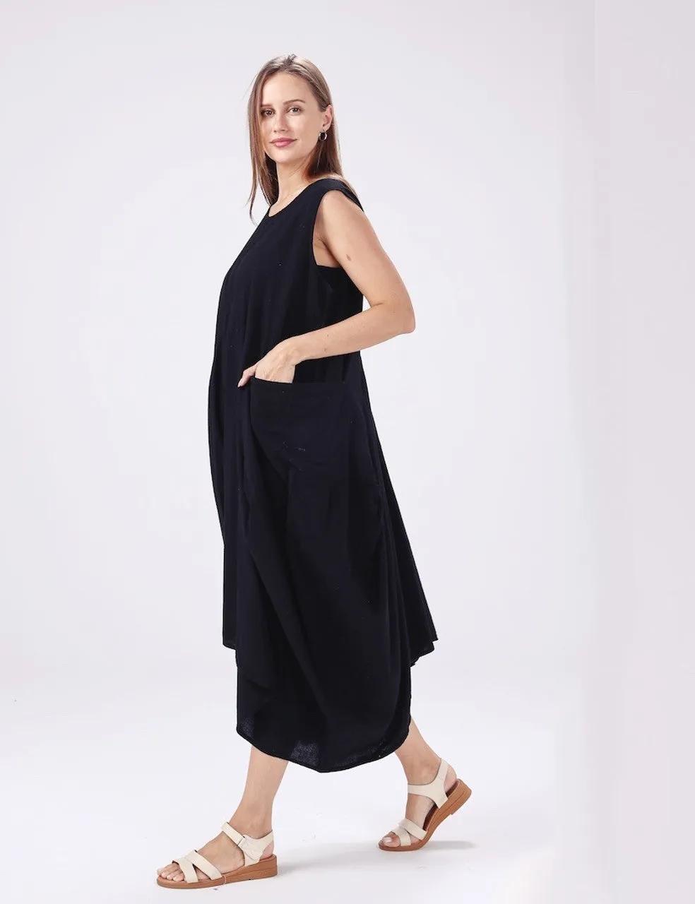 Over-Size Cotton Maxi Dress (One Size) (Only 1 White Left!)