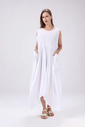 Over-Size Cotton Maxi Dress (One Size) (Only 1 White Left!)