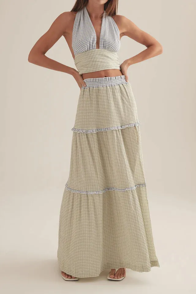 Ownley Monique Skirt Mixed Gingham