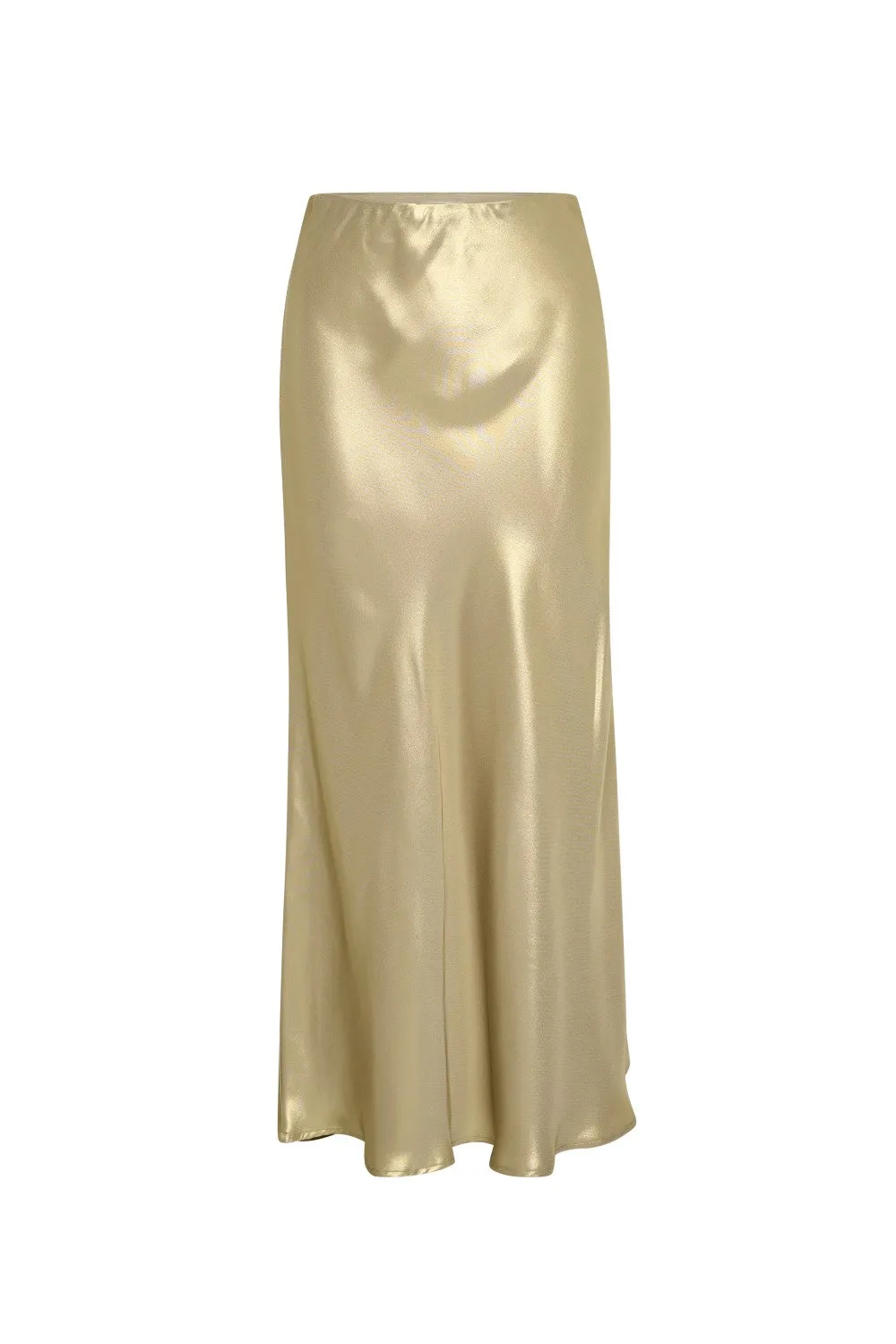 PART TWO LAURINAS GOLD METALLIC SKIRT