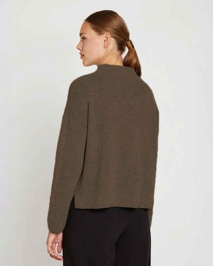 PBO | Svalo Cashmere Merino Sweater | Green Melange