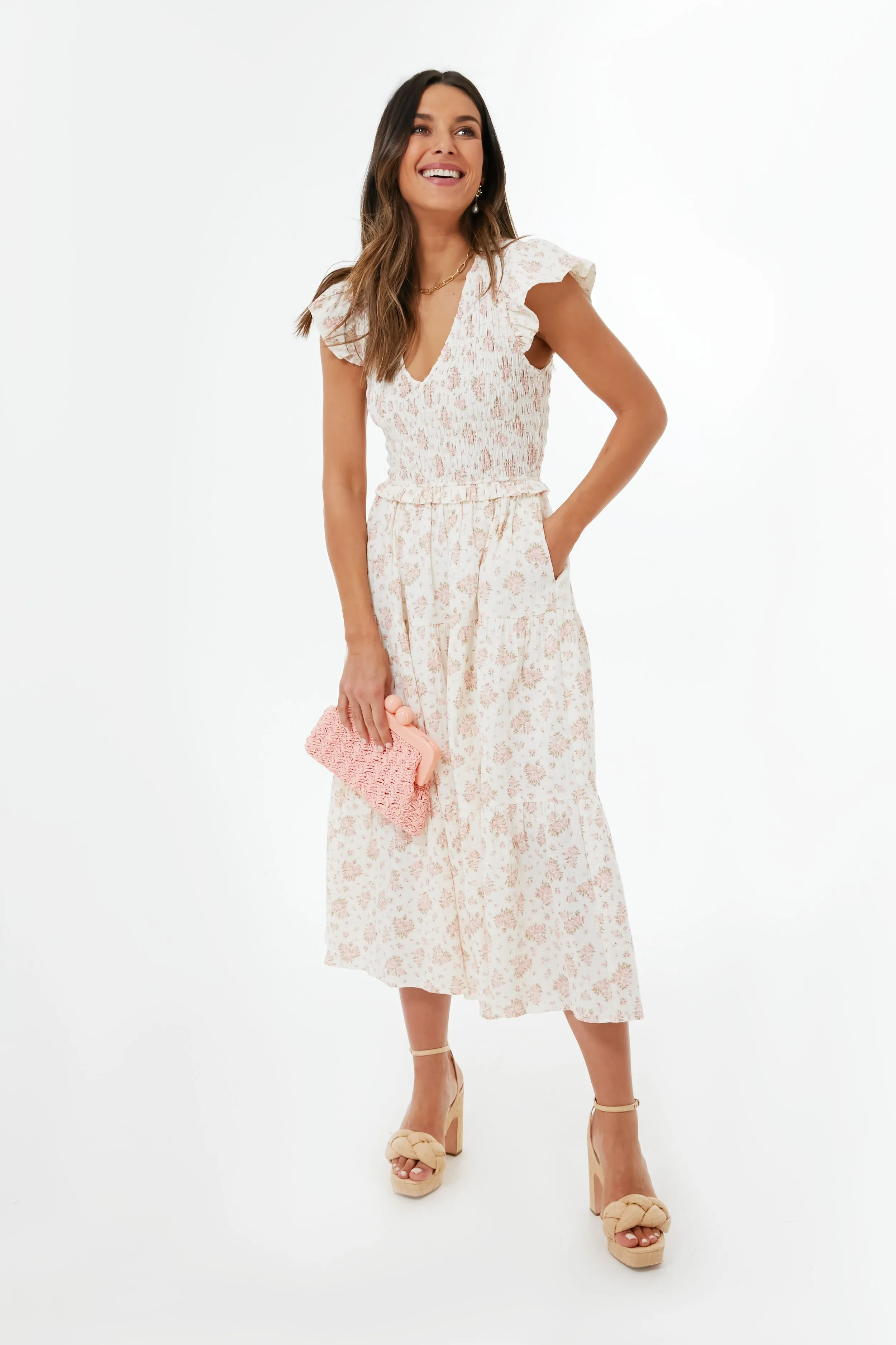 Pink Floral Phoebe Dress
