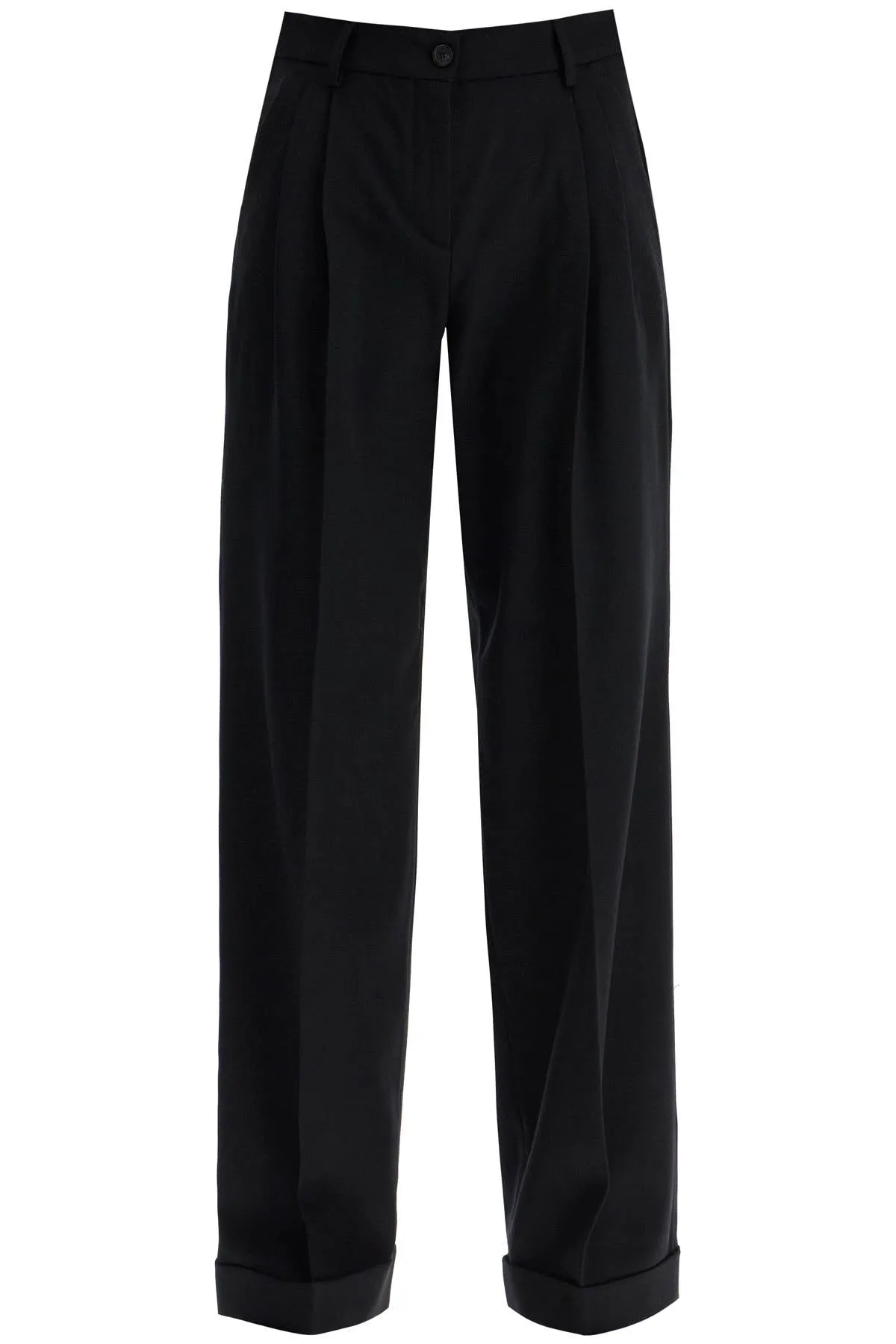 PINKO twill wide-leg trousers in pal