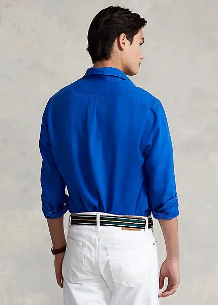 Polo Ralph Lauren - Custom Fit Linen Shirt - Royal Heritage Blue